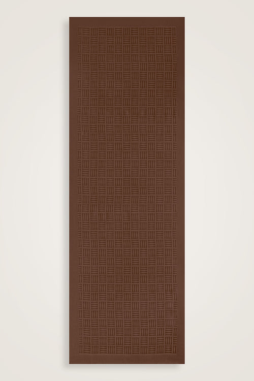 Iman Square Naia Cotton Shawl L.Brown