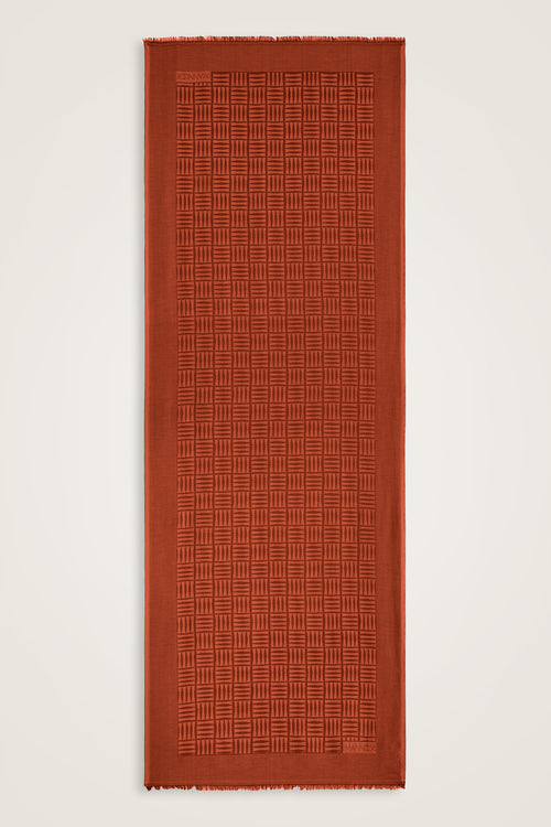 İman Kare Tarçın İpek Şal 70x200