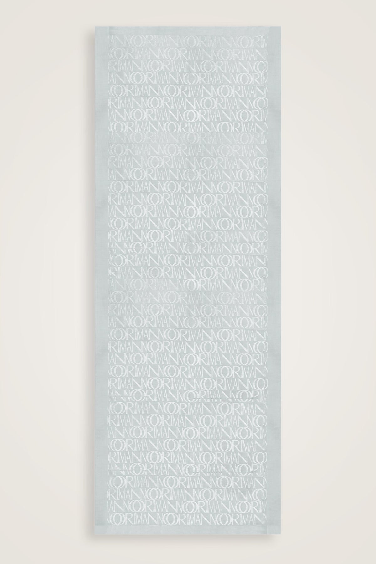 Monogram İmza Gümüş Shiny Jakar Şal 70x200