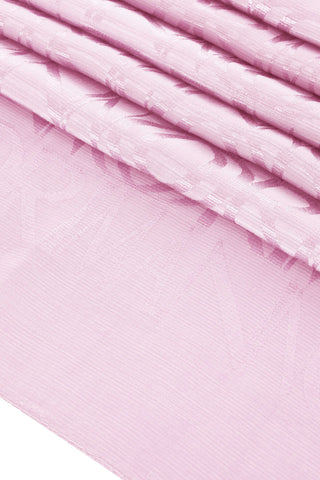 Monogram İmza Açık Pembe Shiny Jakar Şal 70x200