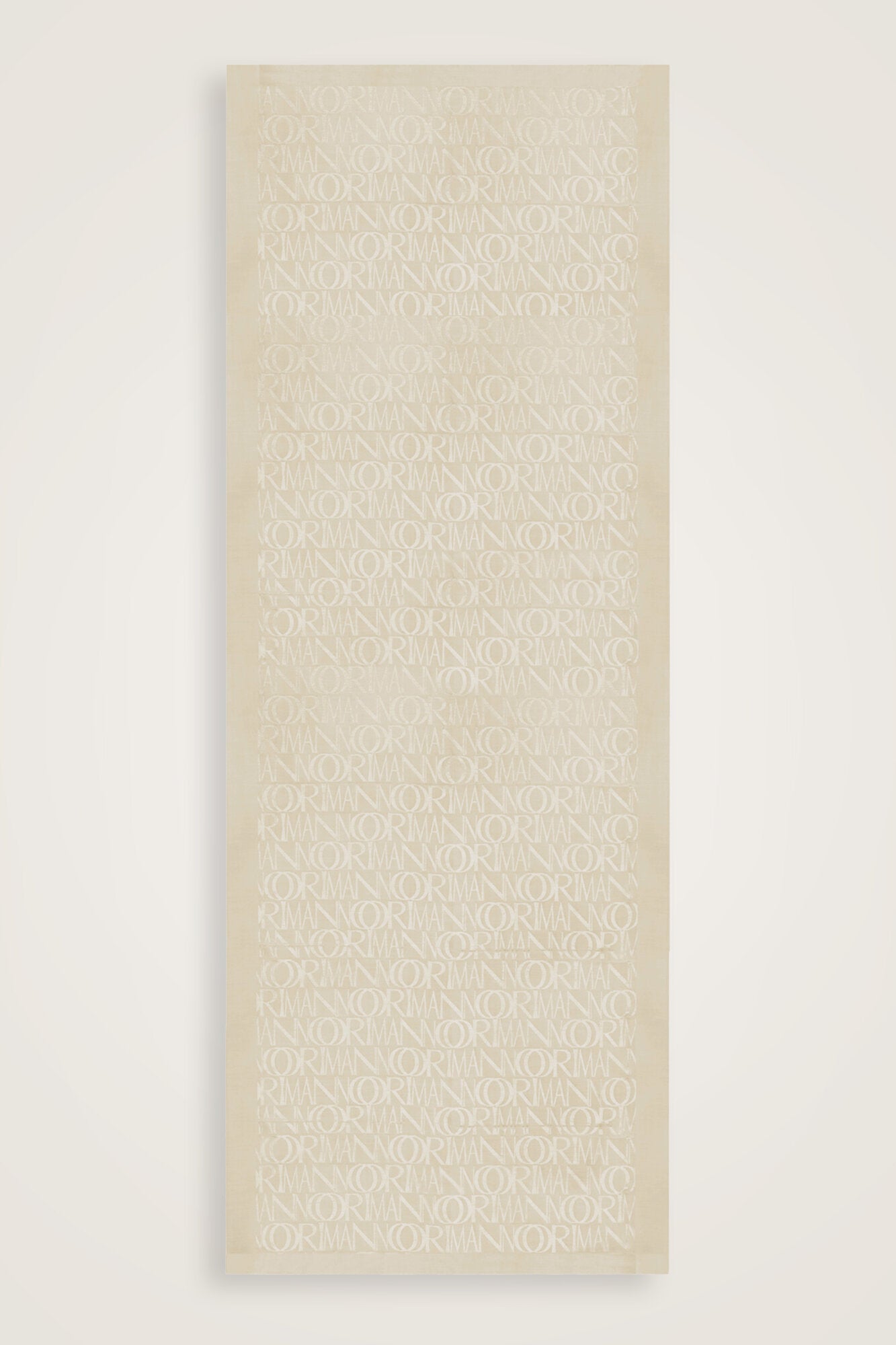 Monogram İmza Bal Beji Shiny Jakar Şal 70x200