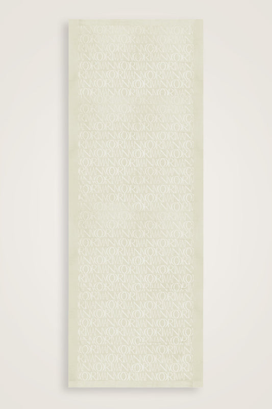 Monogram İmza Kemik Shiny Jakar Şal 70x200