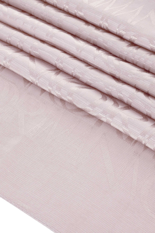 Monogram İmza Krem Shiny Jakar Şal 70x200