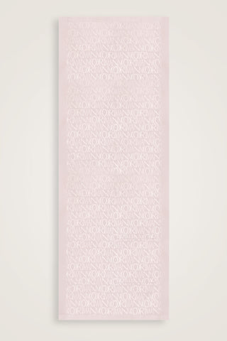 Monogram İmza Krem Shiny Jakar Şal 70x200