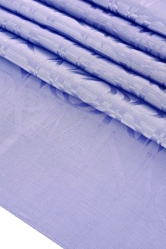 Monogram İmza Lavanta Shiny Jakar Şal 70x200