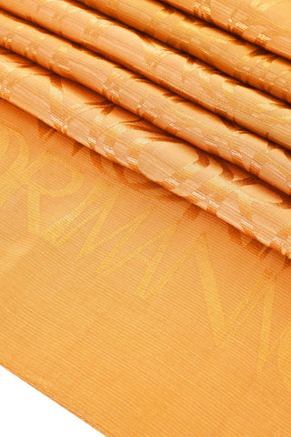 Monogram İmza Safran Shiny Jakar Şal 70x200