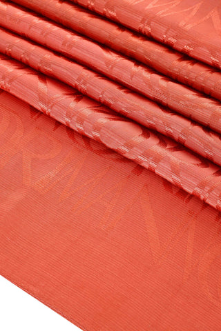 Monogram İmza Şeftali Shiny Jakar Şal 70x200