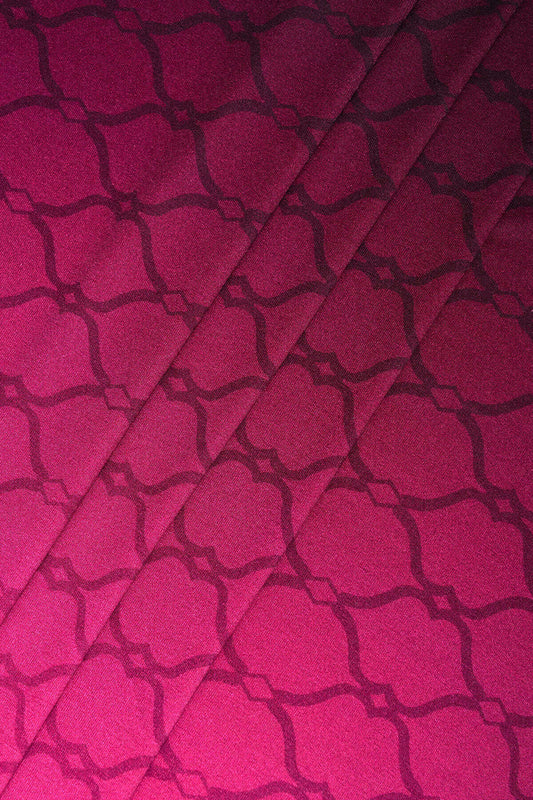 Kafes Bordo Degrade Supreme Şal 70x165