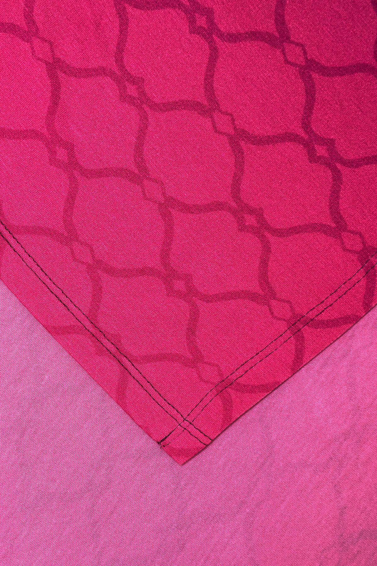 Kafes Bordo Degrade Supreme Şal 70x165