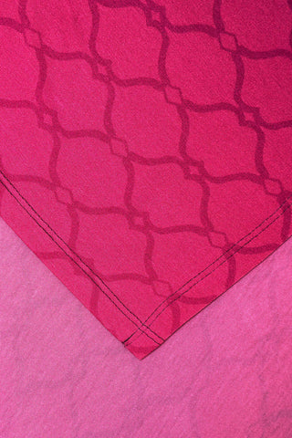 Kafes Bordo Degrade Supreme Şal 70x165