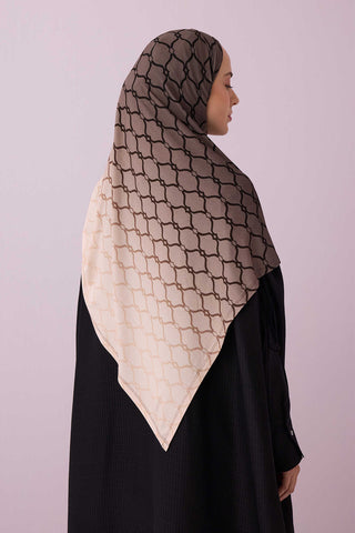 Kafes Gri Degrade Supreme Şal 70x175