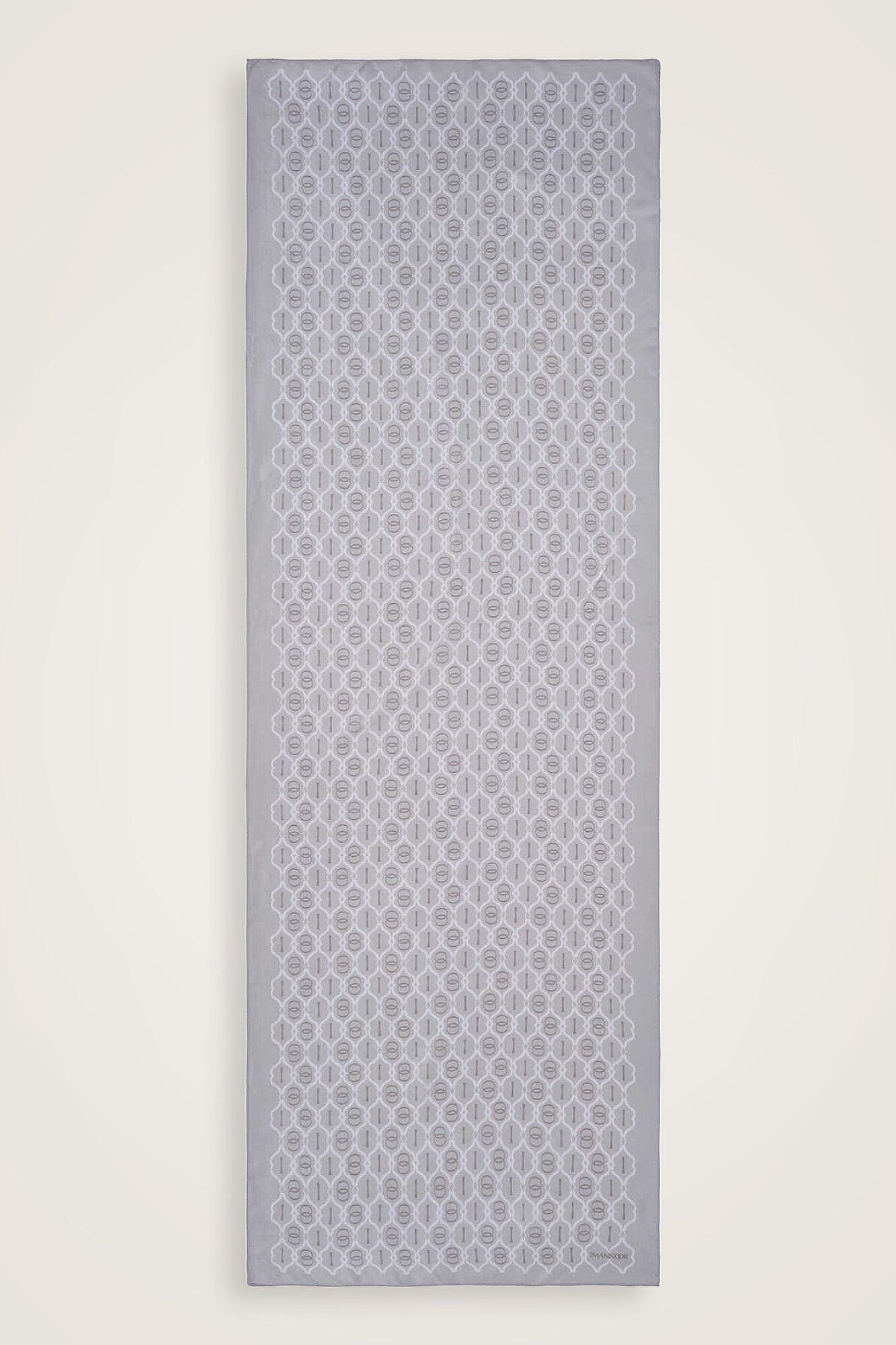 Kafes Gri Parlak Floş Viskon Şal 70x210