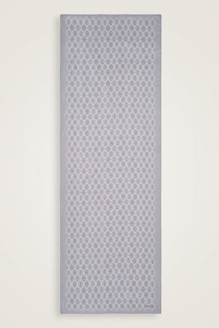 Kafes Gri Parlak Floş Viskon Şal 70x210