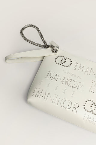 Kapsül Monogram Kemik Portföy Çanta