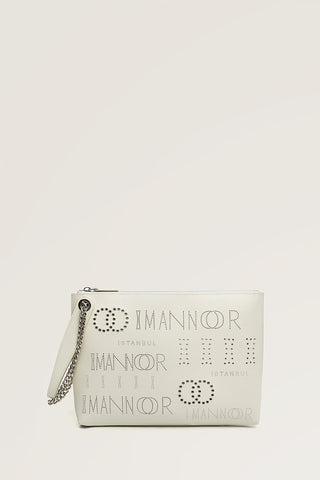 Kapsül Monogram Kemik Portföy Çanta