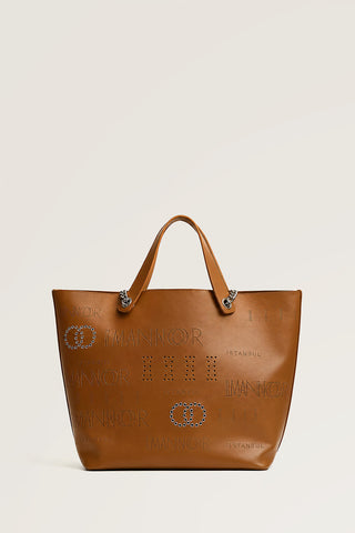 Kapsül Monogram Taba Kol Çantası