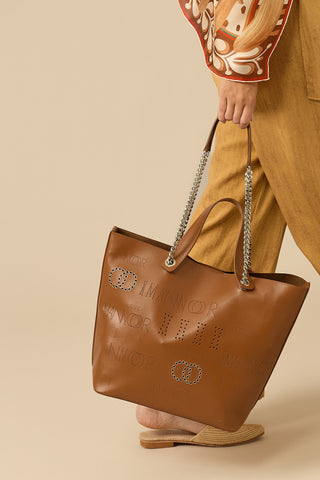 Kapsül Monogram Taba Kol Çantası