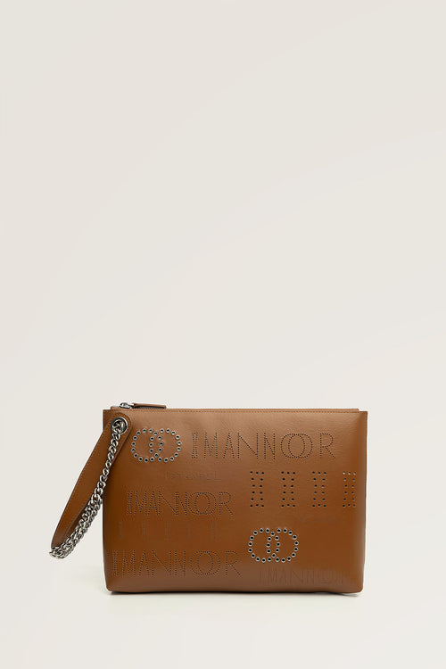 Kapsül Monogram Taba Portföy Çanta