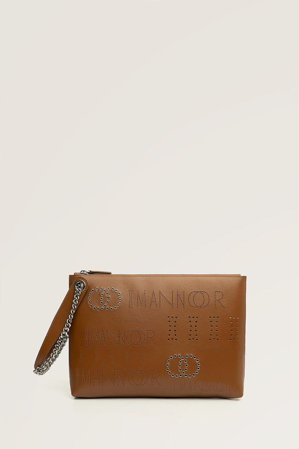Capsule Monogram Tan Portfolio Bag