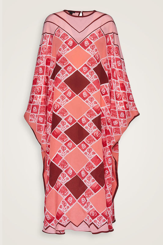Karanfil Kutusu Bordo İpek Kaftan