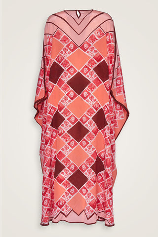 Karanfil Kutusu Bordo İpek Kaftan