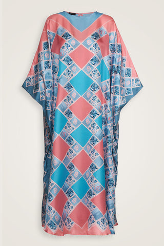 Karanfil Kutusu Pembe İpek Kaftan