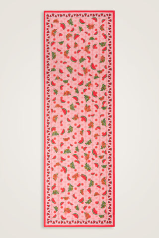 Karpuz Pembe Floş Viskon Şal 70x210