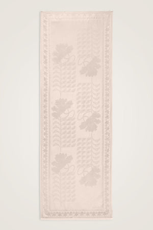Kufi Light Powder Jacquard Silk Shawl