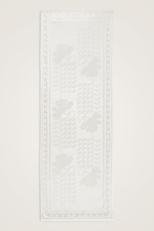 Kufi Kemik Jakar İpek Şal 70x200