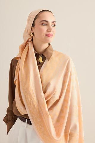 Kufi Kavun İçi Modal İpek Şal 70x200