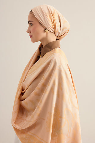 Kufi Kavun İçi Modal İpek Şal 70x200