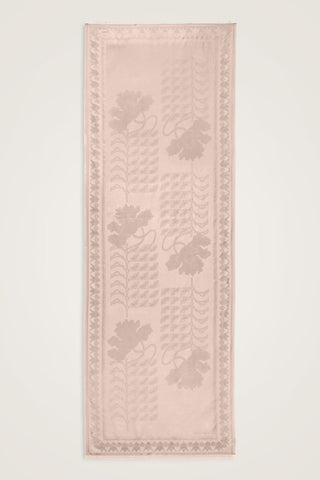 Kufi Pudra Jakar İpek Şal 70x200