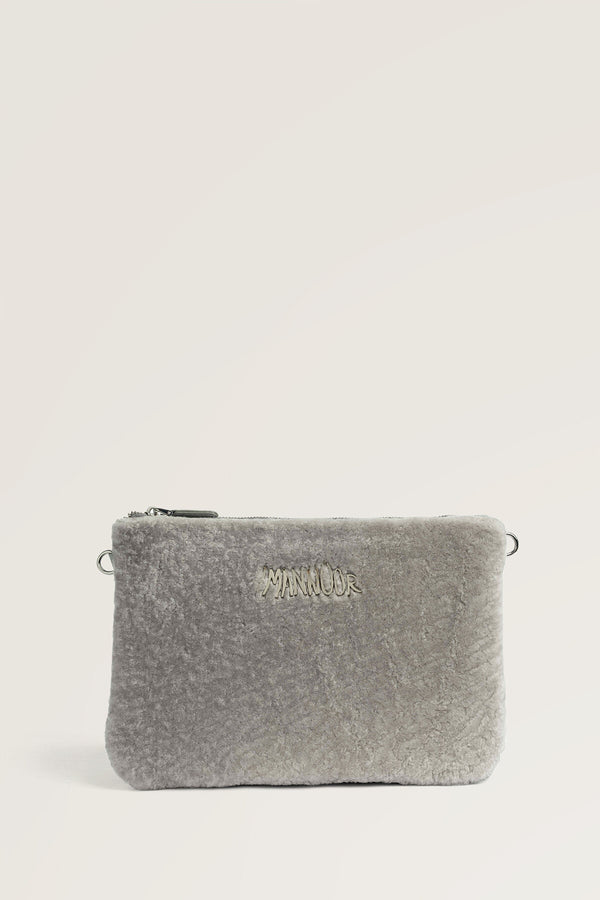 Fur Silver Portfolio Bag