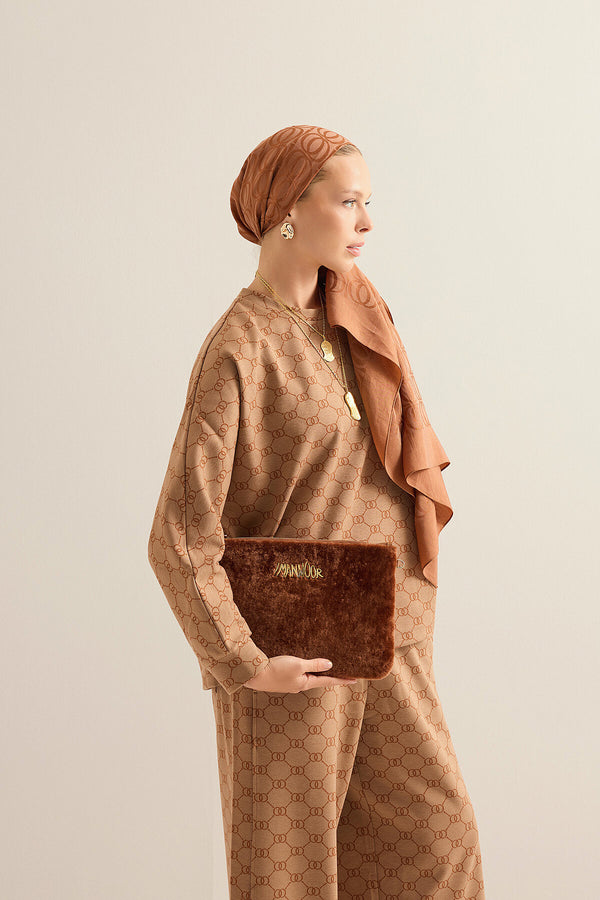 Fur Cinnamon Portfolio Bag