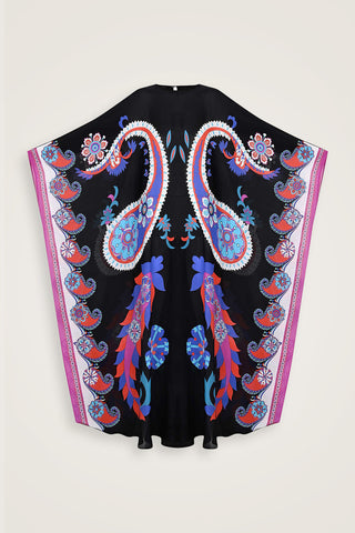 Lahor Siyah İpek Kaftan