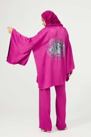 Leyla Mürdüm Kısa Kimono