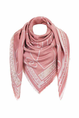 Leyla Simli Açık Pembe İpekEşarp 140x140