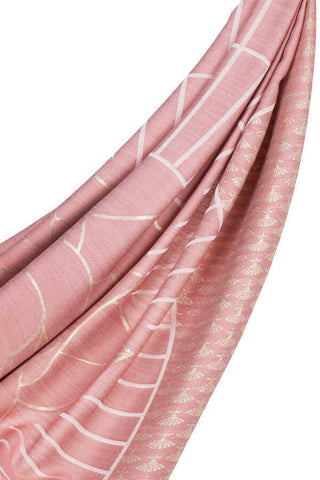 Leyla Simli Açık Pembe İpekEşarp 140x140