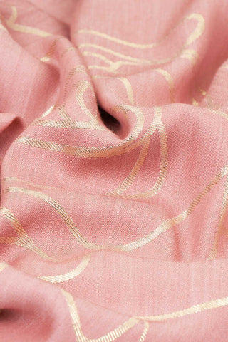 Leyla Simli Açık Pembe İpekEşarp 140x140