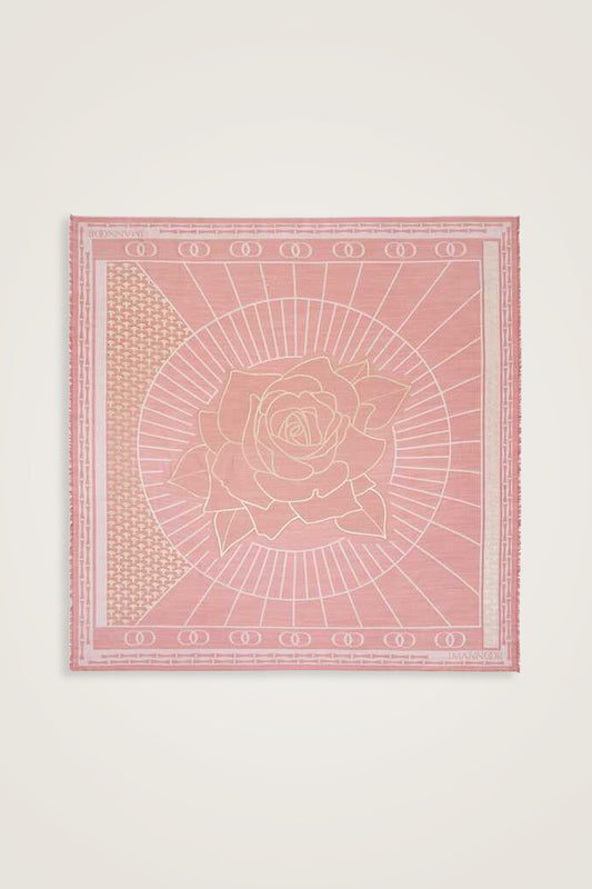 Leyla Simli Açık Pembe İpekEşarp 140x140