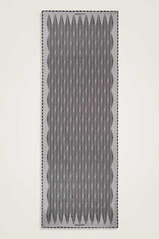 Mekik Gri Pamuk Floş Şal 70x210