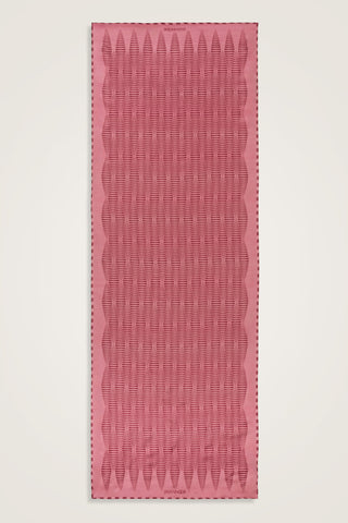 Mekik Pembe Pamuk Floş Şal 70x210