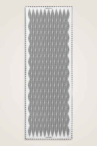 Mekik Siyah-Beyaz Pamuk Floş Şal 70x210