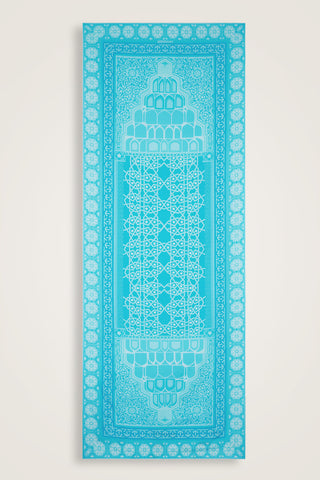 Mihrab Turkuaz Pamuk İpek Şal 80x210