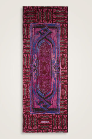 Minber Koyu Pembe Yün Şal 70x210