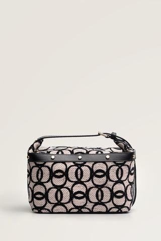 Monogram Dokuma Bej Kutu Çanta