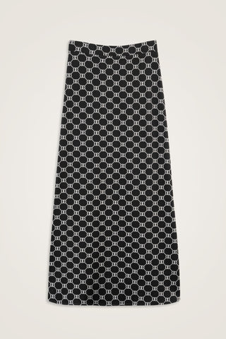 Monogram Jakar Siyah Örme Etek