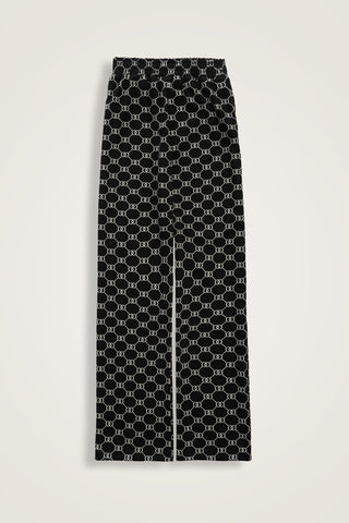 Monogram Siyah Triko Eşofman Altı