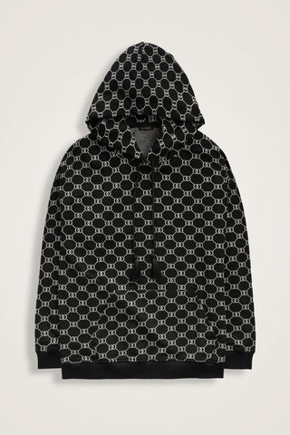 Monogram Siyah Triko Eşofman Üstü