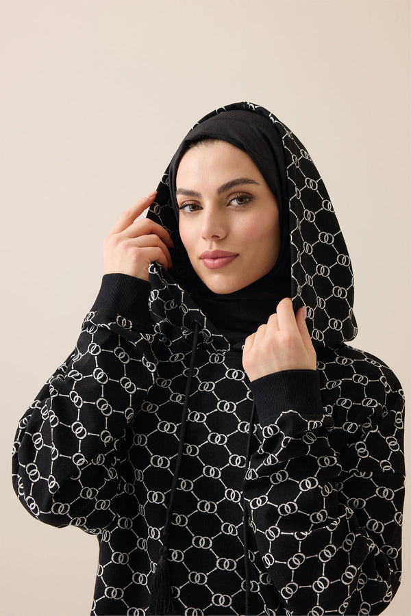 Monogram Black Knit Sweater